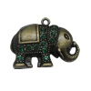 Pendant. Fashion Zinc Alloy Jewelry Findings. Animal 41x54mm. Sold by PC
