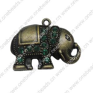 Pendant. Fashion Zinc Alloy Jewelry Findings. Animal 41x54mm. Sold by PC
