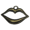 Pendant. Fashion Zinc Alloy Jewelry Findings. Mouth 16x22mm. Sold by Bag
