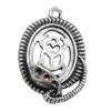 Pendant. Fashion Zinc Alloy Jewelry Findings. Animal 26x17mm. Sold by Bag
