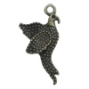 Pendant. Fashion Zinc Alloy Jewelry Findings. Animal 25x13mm. Sold by Bag
