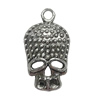 Pendant. Fashion Zinc Alloy Jewelry Findings. Skeleton 22x12mm. Sold by Bag
