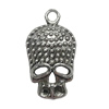 Pendant. Fashion Zinc Alloy Jewelry Findings. Skeleton 22x12mm. Sold by Bag
