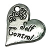 Pendant. Fashion Zinc Alloy jewelry findings. Heart 20x19mm. Sold by Bag