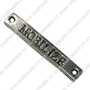 Connector. Fashion Zinc Alloy jewelry findings.  35x5mm. Sold by Bag