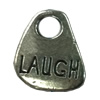 Pendant. Fashion Zinc Alloy jewelry findings.Flat Teardrop 12x12mm. Sold by Bag
