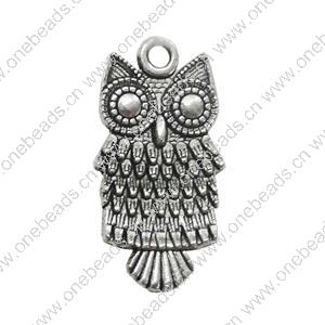 Pendant. Fashion Zinc Alloy Jewelry Findings. Animal 24x12mm. Sold by Bag