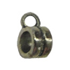 Bail. Fashion Zinc Alloy Jewelry Findings. Tube 9x4mm. Sold by Bag