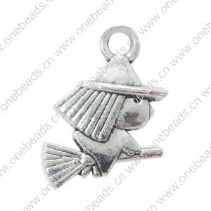 Pendant. Fashion Zinc Alloy Jewelry Findings. People 15x12mm. Sold by Bag