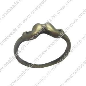 Zinc Alloy Ring, 22x20mm, Inner dia：17mm Sold by Bag