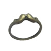 Zinc Alloy Ring, 22x20mm, Inner dia：17mm Sold by Bag