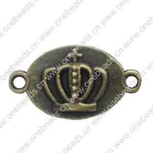 Connector. Fashion Zinc Alloy Jewelry Findings. 25x13mm. Sold by Bag