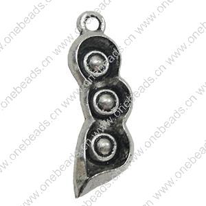 Pendant. Fashion Zinc Alloy Jewelry Findings. plant 29x10mm. Sold by Bag