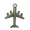 Pendant. Fashion Zinc Alloy Jewelry Findings. Plane 28x23mm. Sold by Bag
