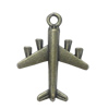 Pendant. Fashion Zinc Alloy Jewelry Findings. Plane 28x23mm. Sold by Bag