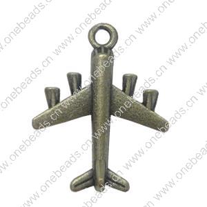Pendant. Fashion Zinc Alloy Jewelry Findings. Plane 28x23mm. Sold by Bag