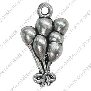 Pendant. Fashion Zinc Alloy Jewelry Findings.  22x12mm. Sold by Bag