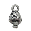 Pendant. Fashion Zinc Alloy Jewelry Findings. Mushroom 13x17mm. Sold by Bag
