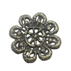 Beads. Fashion Zinc Alloy jewelry findings. Flower 22x22mm. Sold by Bag