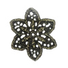 Beads. Fashion Zinc Alloy jewelry findings. Flower 26mm. Sold by Bag
