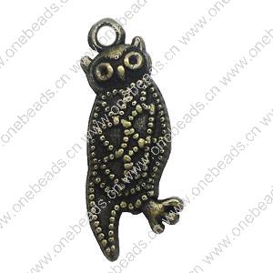 Pendant. Fashion Zinc Alloy Jewelry Findings. Animal 26x15mm. Sold by Bag