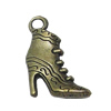 Pendant. Fashion Zinc Alloy Jewelry Findings. shoes 26x16mm. Sold by Bag
