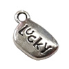 Pendant. Fashion Zinc Alloy Jewelry Findings. Rectangle 16x10mm. Sold by Bag

