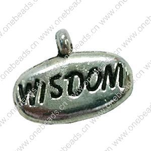 Pendant. Fashion Zinc Alloy Jewelry Findings. Rectangle 11x15mm. Sold by Bag 