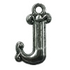 Pendant. Fashion Zinc Alloy jewelry findings. Letter 25x12mm. Sold by Bag