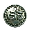 Pendant. Fashion Zinc Alloy Jewelry Findings. Flat Round 15mm. Sold by Bag
