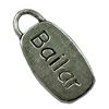 Pendant. Fashion Zinc Alloy Jewelry Findings. Rectangle 10x20mm. Sold by Bag