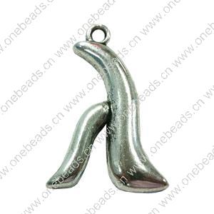 Pendant. Fashion Zinc Alloy Jewelry Findings. Chinese character 21x31mm. Sold by Bag