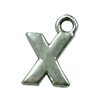 Pendant. Fashion Zinc Alloy Jewelry Findings. Letter 13x9mm. Sold by Bag
