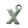 Pendant. Fashion Zinc Alloy Jewelry Findings. Letter 13x9mm. Sold by Bag