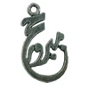 Pendant. Fashion Zinc Alloy jewelry findings. Letter 30x15mm. Sold by Bag
