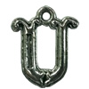 Pendant. Fashion Zinc Alloy jewelry findings. Letter 23x16mm. Sold by Bag
