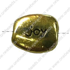 Beads. Fashion Zinc Alloy jewelry findings. Fat Oval 10x8mm. Sold by Bag