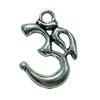 Pendant. Fashion Zinc Alloy Jewelry Findings.letter 26x20mm. Sold by Bag