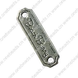 Connector. Fashion Zinc Alloy jewelry findings.  22x6mm. Sold by Bag