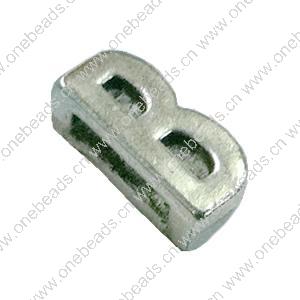 Slider, Zinc Alloy Bracelet Findinds, 10x5mm, Hole size:6.5mm, Sold by KG
