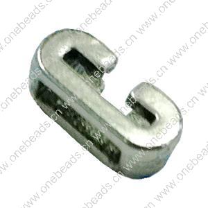 Slider, Zinc Alloy Bracelet Findinds, 10x5mm, Hole size:6.5mm, Sold by KG