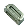 Slider, Zinc Alloy Bracelet Findinds, 10x5mm, Hole size:6.5mm, Sold by KG

