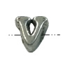 Beads. Fashion Zinc Alloy jewelry findings. Letter 5x5mm. Sold by Bag
