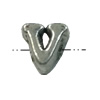 Beads. Fashion Zinc Alloy jewelry findings. Letter 5x5mm. Sold by Bag