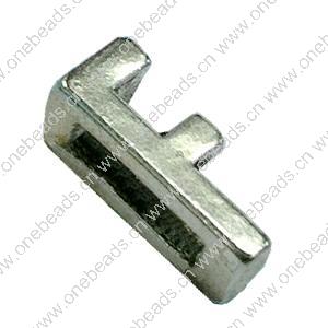 Slider, Zinc Alloy Bracelet Findinds, 10x5mm, Hole size:6.5mm, Sold by KG