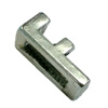 Slider, Zinc Alloy Bracelet Findinds, 10x5mm, Hole size:6.5mm, Sold by KG
