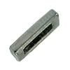 Slider, Zinc Alloy Bracelet Findinds, 10x3mm, Hole size:6.5mm, Sold by KG