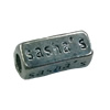Beads. Fashion Zinc Alloy jewelry findings. Rectangle 10x6mm. Sold by Bag

