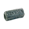 Beads. Fashion Zinc Alloy jewelry findings. Rectangle 10x6mm. Sold by Bag