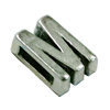 Slider, Zinc Alloy Bracelet Findinds, 10x7mm, Hole size:6.5mm, Sold by KG

